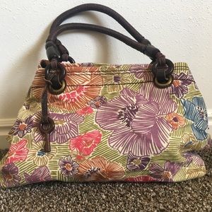 Y2K Fossil floral tote